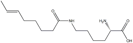 N6-(6-Octenoyl)lysine Struktur