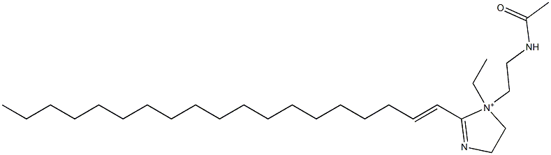 1-[2-(Acetylamino)ethyl]-1-ethyl-2-(1-nonadecenyl)-2-imidazoline-1-ium Struktur