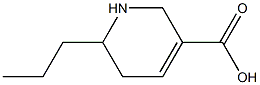 1,2,5,6-Tetrahydro-6-propylpyridine-3-carboxylic acid Struktur