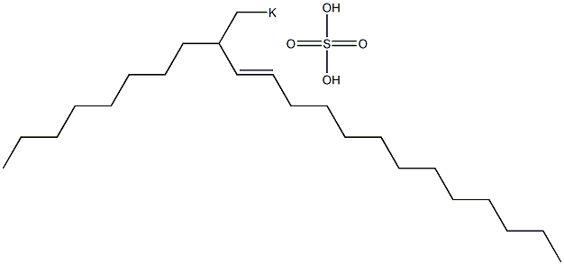 Sulfuric acid 2-octyl-3-pentadecenyl=potassium ester salt Struktur