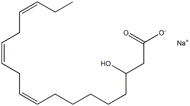 3-Hydroxylinoleic acid sodium salt Struktur