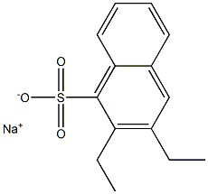 2,3-Diethyl-1-naphthalenesulfonic acid sodium salt Struktur