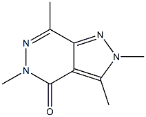 2,3,5,7-Tetramethyl-2H-pyrazolo[3,4-d]pyridazin-4(5H)-one Struktur