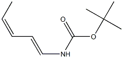 N-[(1E,3Z)-1,3-Pentadienyl]carbamic acid tert-butyl ester Struktur