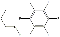 N-Propylidene-O-(2,3,4,5,6-pentafluorobenzyl)hydroxylamine Struktur