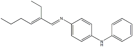 N-(2-Ethyl-2-hexenylidene)-N'-phenyl-p-phenylenediamine Struktur