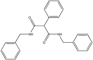 2-Phenyl-N,N'-dibenzylmalonamide Struktur