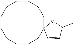 2-Methyl-1-oxaspiro[4.11]hexadec-3-ene Struktur