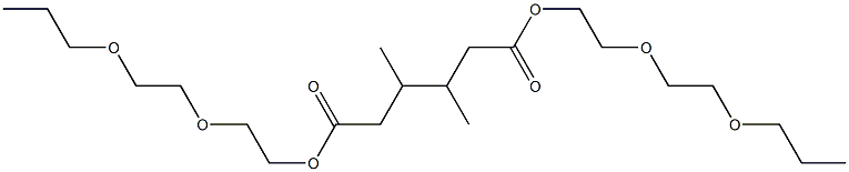 3,4-Dimethyladipic acid bis[2-(2-propoxyethoxy)ethyl] ester Struktur