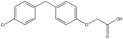 2-[4-(4-Chlorobenzyl)phenoxy]acetic acid Struktur