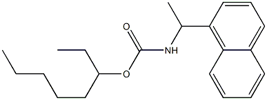 N-[1-(1-Naphtyl)ethyl]carbamic acid (1-ethylhexyl) ester Struktur