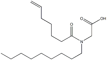 N-(6-Heptenoyl)-N-nonylglycine Struktur