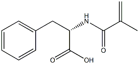 N-(Methacryloyl)-L-phenylalanine Struktur