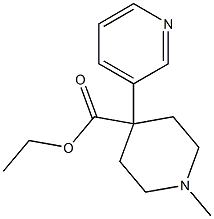 1-Methyl-4-(3-pyridyl)piperidine-4-carboxylic acid ethyl ester Struktur