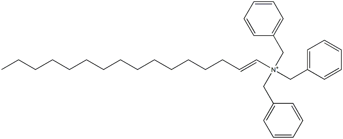 (1-Hexadecenyl)tribenzylaminium Struktur