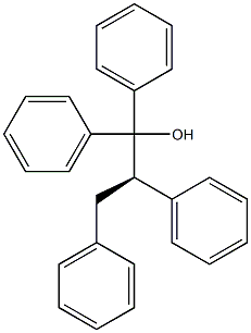 [R,(+)]-1,1,2,3-Tetraphenyl-1-propanol Struktur