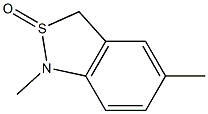 1,5-Dimethyl-1,3-dihydro-2,1-benzisothiazole 2-oxide Struktur