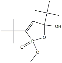 2-Methoxy-5-hydroxy-3,5-di-tert-butyl-2,5-dihydro-1,2-oxaphosphole 2-oxide Struktur