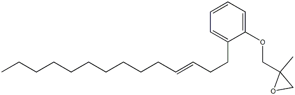 2-(3-Tetradecenyl)phenyl 2-methylglycidyl ether Struktur