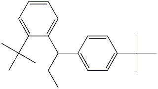 1-(2-tert-Butylphenyl)-1-(4-tert-butylphenyl)propane Struktur