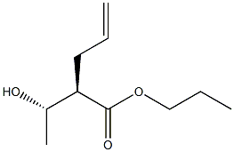 (2R,3S)-2-Allyl-3-hydroxybutyric acid propyl ester Struktur