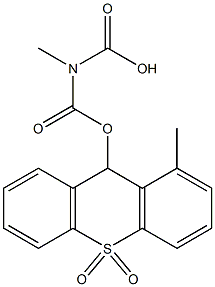 9-(Carboxymethylaminocarbonyloxy)methyl-9H-thioxanthene 10,10-dioxide Struktur