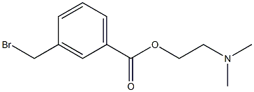 m-Bromomethylbenzoic acid 2-(dimethylamino)ethyl ester Struktur