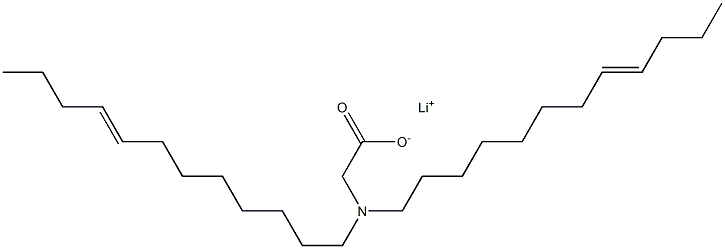 N,N-Di(8-dodecenyl)glycine lithium salt Struktur