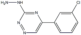 [5-(3-Chlorophenyl)-1,2,4-triazin-3-yl]hydrazine Struktur