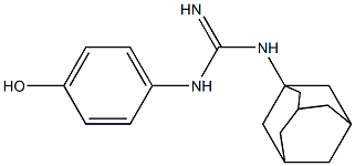 1-(1-Adamantyl)-3-(4-hydroxyphenyl)guanidine Struktur