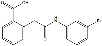 2-[2-[3-Bromoanilino]-2-oxoethyl]benzoic acid Struktur