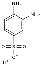 3,4-Diaminobenzenesulfonic acid lithium salt Struktur