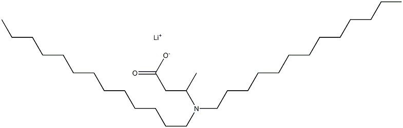 3-(Ditridecylamino)butyric acid lithium salt Struktur