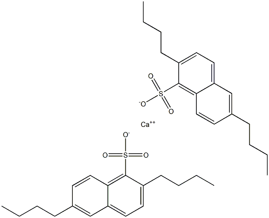 Bis(2,6-dibutyl-1-naphthalenesulfonic acid)calcium salt Struktur