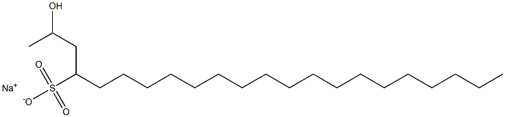 2-Hydroxydocosane-4-sulfonic acid sodium salt Struktur