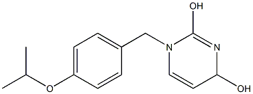 1,4-Dihydro-1-(4-isopropoxybenzyl)pyrimidine-2,4-diol Struktur