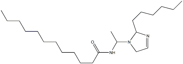 1-(1-Lauroylaminoethyl)-2-hexyl-3-imidazoline Struktur