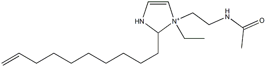 1-[2-(Acetylamino)ethyl]-2-(9-decenyl)-1-ethyl-4-imidazoline-1-ium Struktur