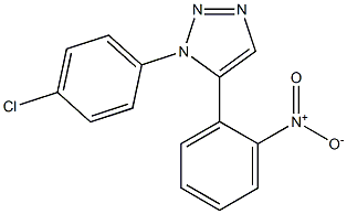 1-(4-Chlorophenyl)-5-(2-nitrophenyl)-1H-1,2,3-triazole Struktur