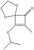 8-Isopropyloxy-7-methyl-1,4-dioxaspiro[4.3]oct-7-en-6-one Struktur