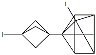 1-Iodo-4-(3-iodobicyclo[1.1.1]pentan-1-yl)pentacyclo[4.2.0.02,5.03,8.04,7]octane Struktur