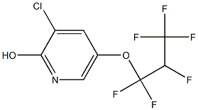 3-Chloro-5-(1,1,2,3,3,3-hexafluoropropyloxy)pyridin-2-ol Struktur