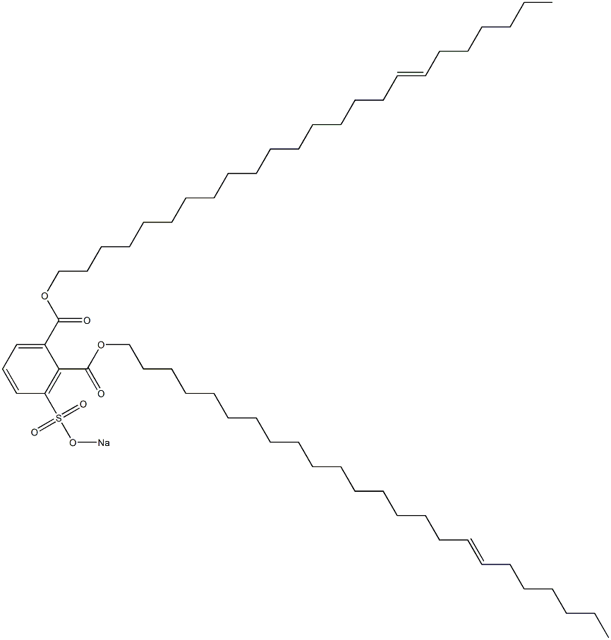 3-(Sodiosulfo)phthalic acid di(17-tetracosenyl) ester Struktur