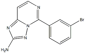 2-Amino-5-[3-bromophenyl][1,2,4]triazolo[1,5-c]pyrimidine Struktur