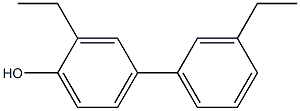 4-(3-Ethylphenyl)-2-ethylphenol Struktur