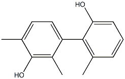 2,4,6'-Trimethyl-1,1'-biphenyl-2',3-diol Struktur