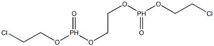 1,2-Bis[(2-chloroethoxy)phosphinyloxy]ethane Struktur