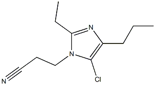 5-Chloro-1-(2-cyanoethyl)-2-ethyl-4-propyl-1H-imidazole Struktur