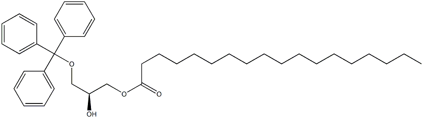 [S,(+)]-1-O-Stearoyl-3-O-trityl-L-glycerol Struktur