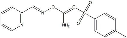 2-Pyridinecarbaldehyde O-(p-tolylsulfonyl)carbamoyl oxime Struktur